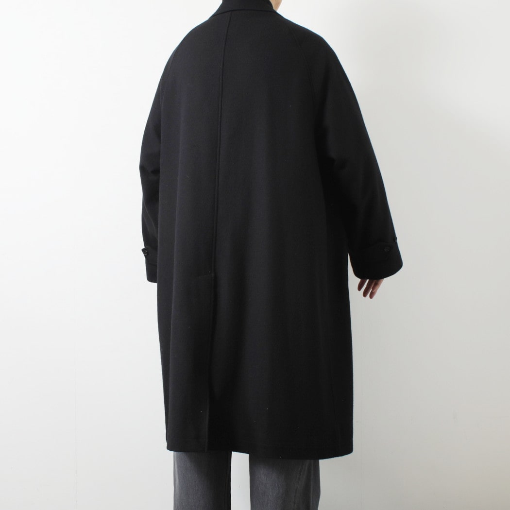 INTERIM インテリム ブラッシュド フェルテッド ウール トリコロール チェック ライニング デッドストック ハイパービッグ ハンティング オーバーコート