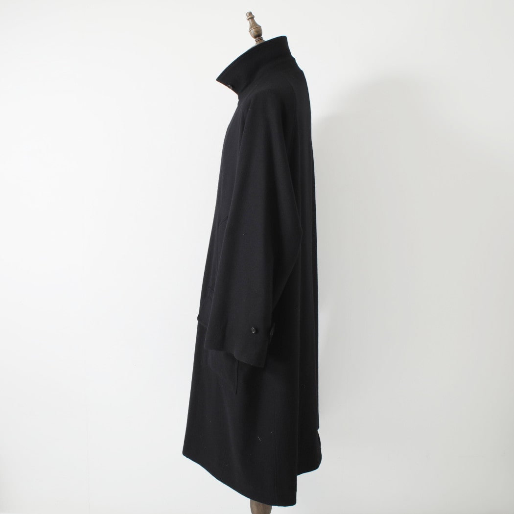 INTERIM インテリム ブラッシュド フェルテッド ウール トリコロール チェック ライニング デッドストック ハイパービッグ ハンティング オーバーコート