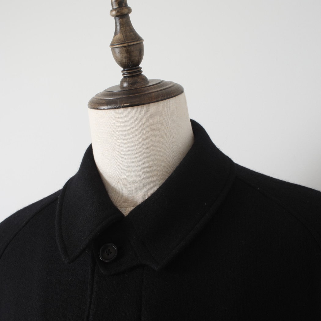 INTERIM インテリム ブラッシュド フェルテッド ウール トリコロール チェック ライニング デッドストック ハイパービッグ ハンティング オーバーコート