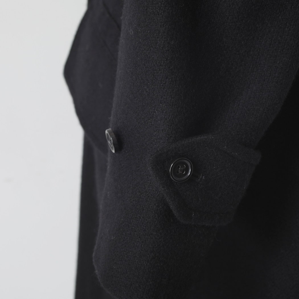 INTERIM インテリム ブラッシュド フェルテッド ウール トリコロール チェック ライニング デッドストック ハイパービッグ ハンティング オーバーコート