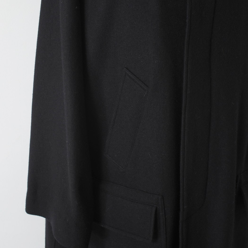 INTERIM インテリム ブラッシュド フェルテッド ウール トリコロール チェック ライニング デッドストック ハイパービッグ ハンティング オーバーコート