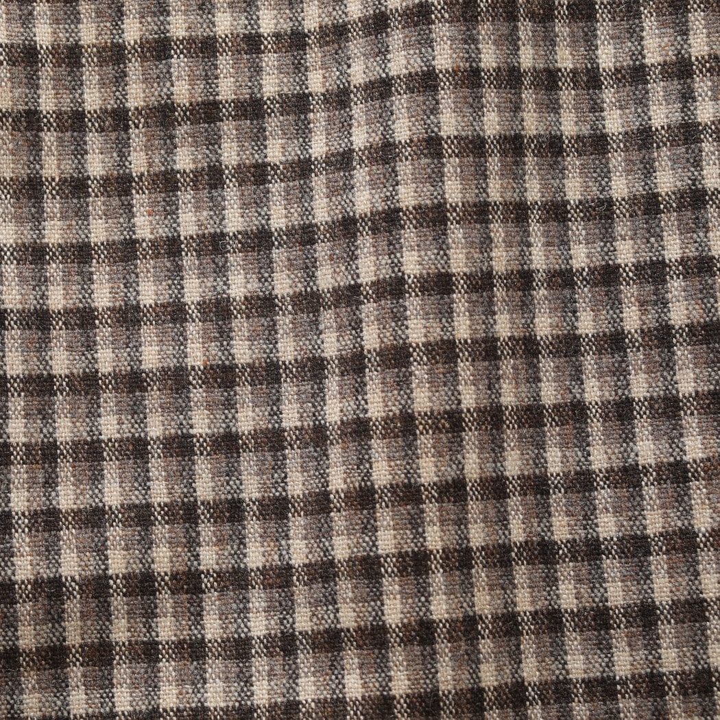 INTERIM インテリム ブラッシュド フェルテッド ウール トリコロール チェック ライニング デッドストック ハイパービッグ ハンティング オーバーコート