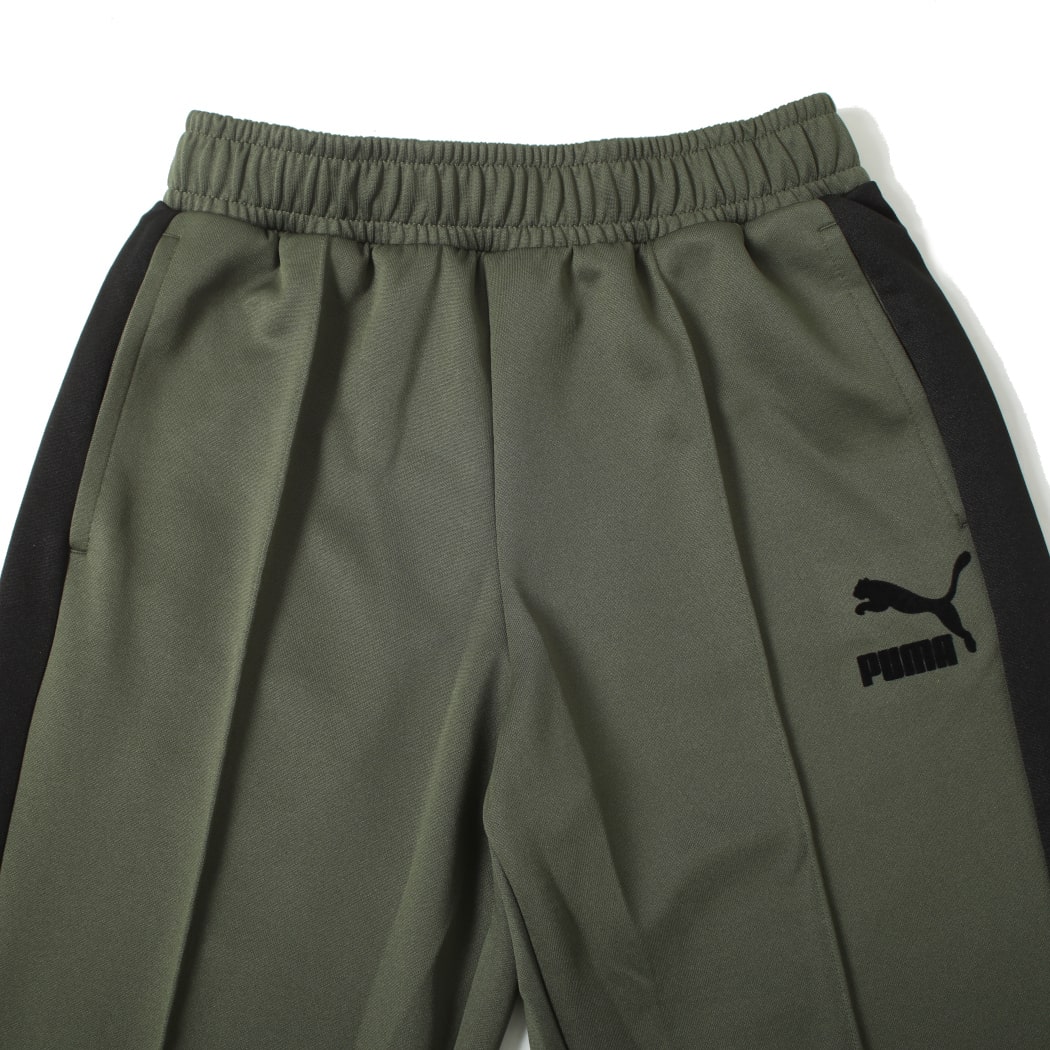 PUMA プーマ t7 ワイド トラックパンツ グリーン GREEN MOSS