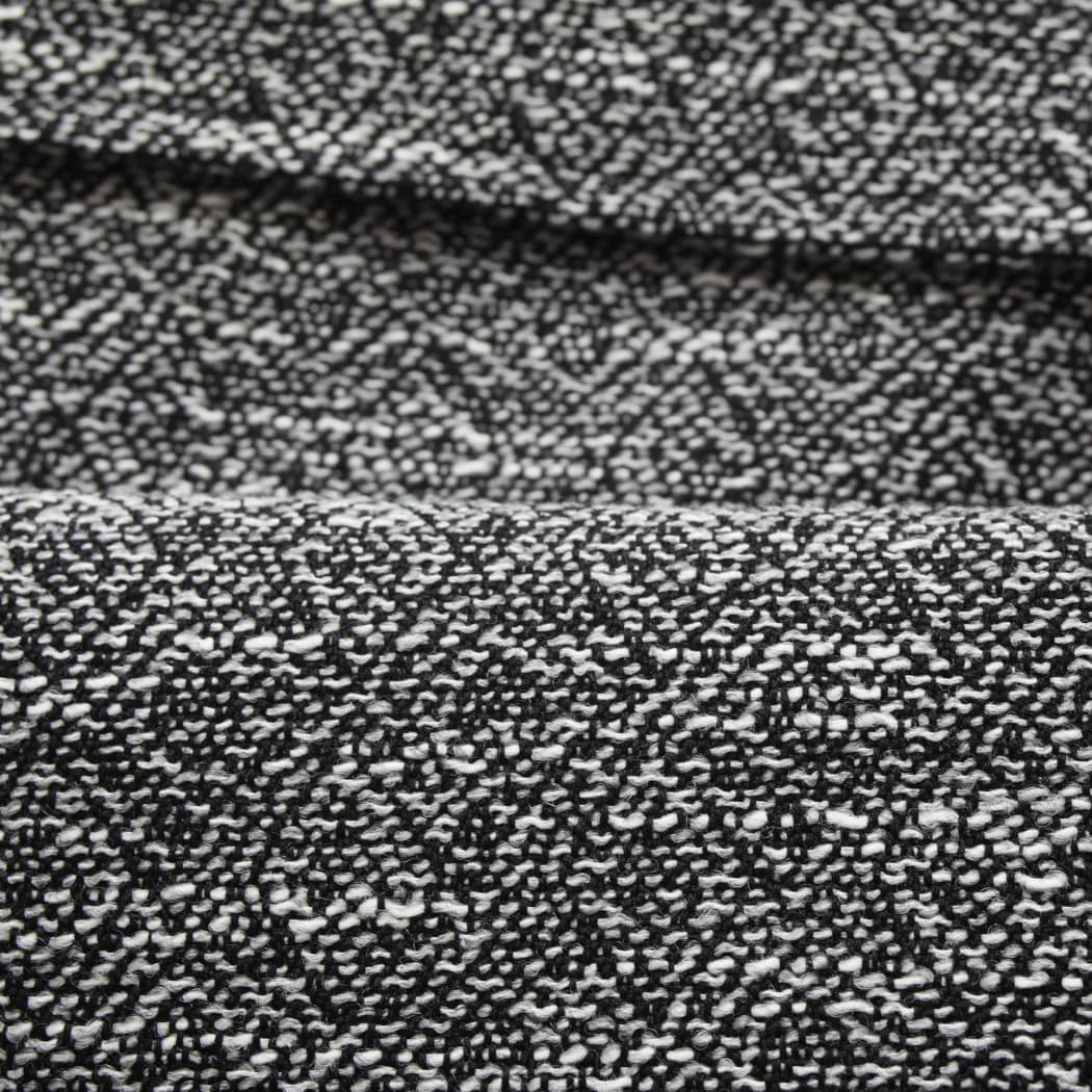 INTERIM インテリム ダブル サイデッド ジャカードツィード ハイパービッグ ハンティングコート ブラック