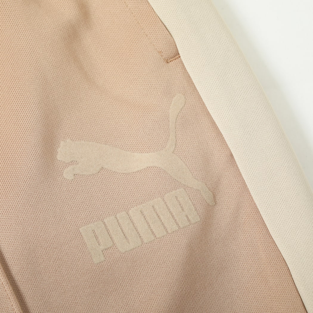 PUMA プーマ t7 ワイド トラックパンツ ピンクベージュ DUSTY TAN
