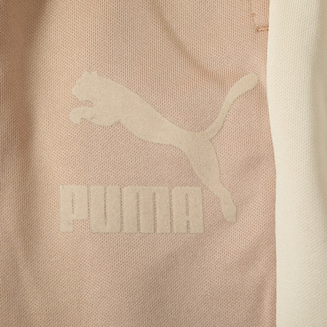 PUMA プーマ t7 ワイド トラックパンツ ピンクベージュ DUSTY TAN