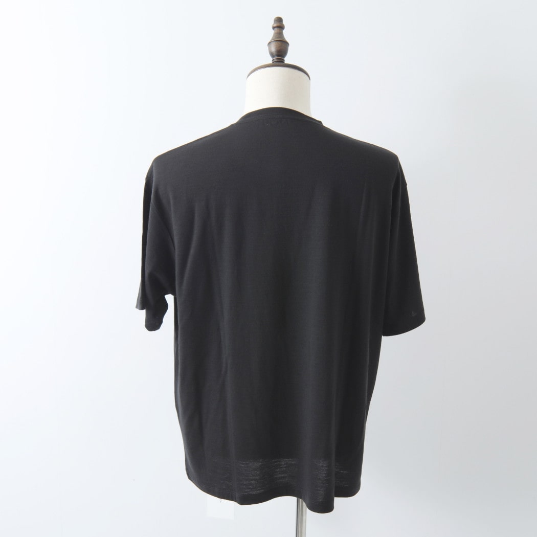 CAPERTICA カペルチカ ウールTシャツ Super140s ウオッシャブルウール ダークネス DARKNESS