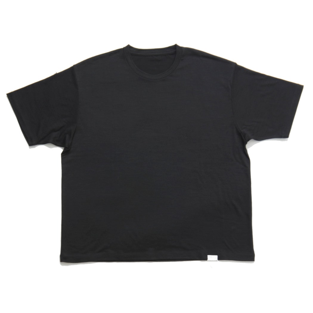 CAPERTICA カペルチカ ウールTシャツ Super140s ウオッシャブルウール ダークネス DARKNESS
