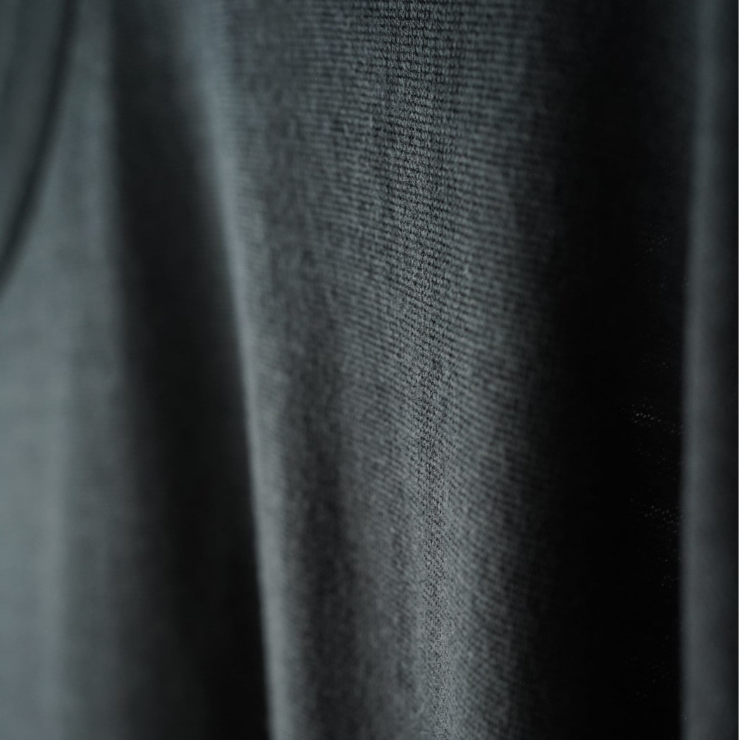 CAPERTICA カペルチカ ウールTシャツ Super140s ウオッシャブルウール ダークネス DARKNESS