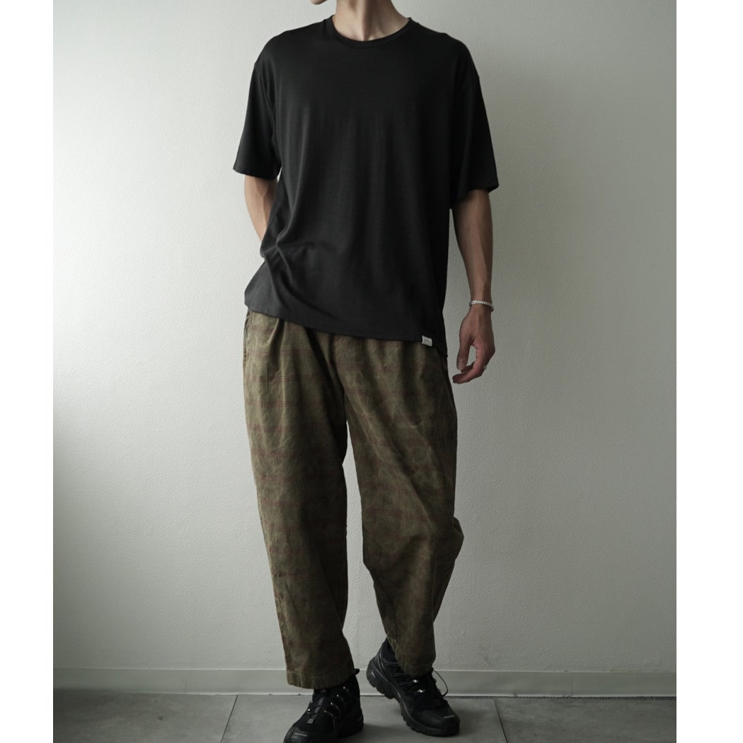 CAPERTICA カペルチカ ウールTシャツ Super140s ウオッシャブルウール ダークネス DARKNESS