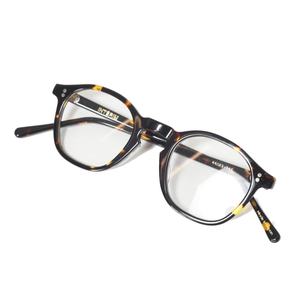 INTERIM インテリム フレーム フランス “パリジャン” クリア グラス 眼鏡 ブラック PARISIAN CLEAR GLASSES BLACK