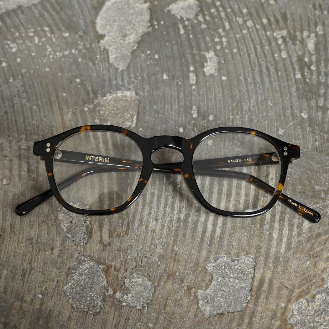 INTERIM インテリム フレーム フランス “パリジャン” クリア グラス 眼鏡 ブラック PARISIAN CLEAR GLASSES BLACK