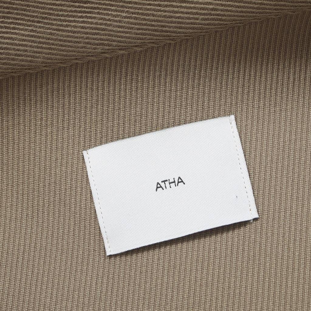 ATHA アタ ジップブルゾン ベージュ ユニセックス BULGY KERSEY ZIP-UP