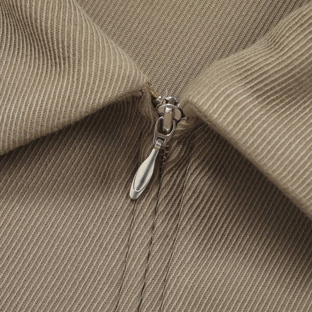 ATHA アタ ジップブルゾン ベージュ ユニセックス BULGY KERSEY ZIP-UP BLOUSON F FAWN