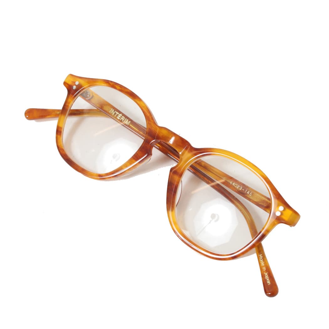 INTERIM インテリム フレーム フランス “パリジャン” クリア グラス 眼鏡 ブラウン PARISIAN CLEAR GLASSES BROWN