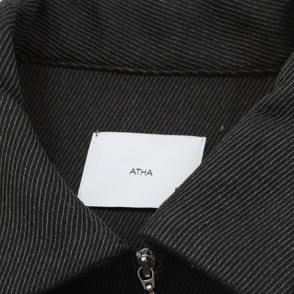 ATHA アタ ジップブルゾン グレー ユニセックスBULGY KERSEY ZIP-UP BLOUSON F GRAY