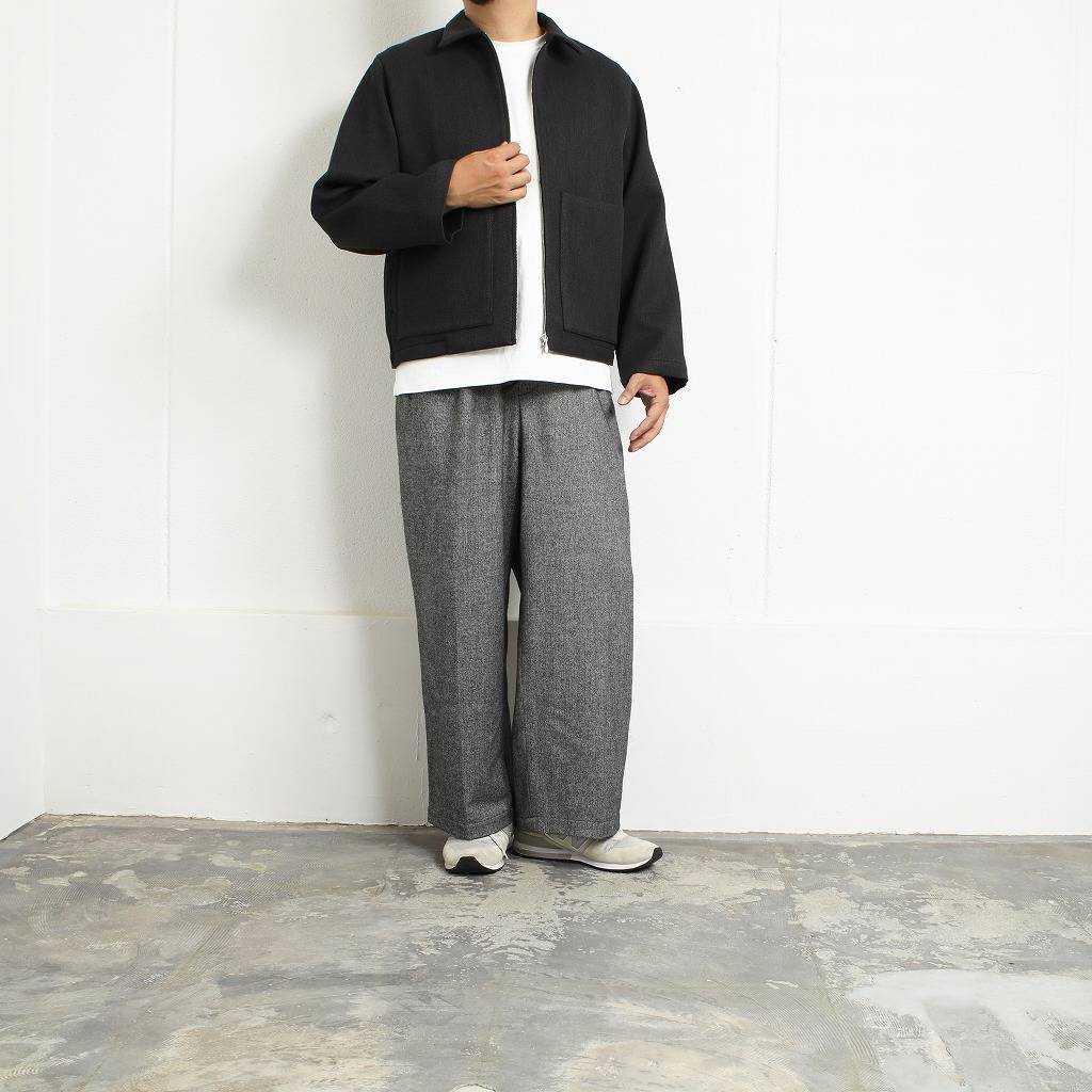ATHA アタ ジップブルゾン グレー ユニセックスBULGY KERSEY ZIP-UP BLOUSON F GRAY