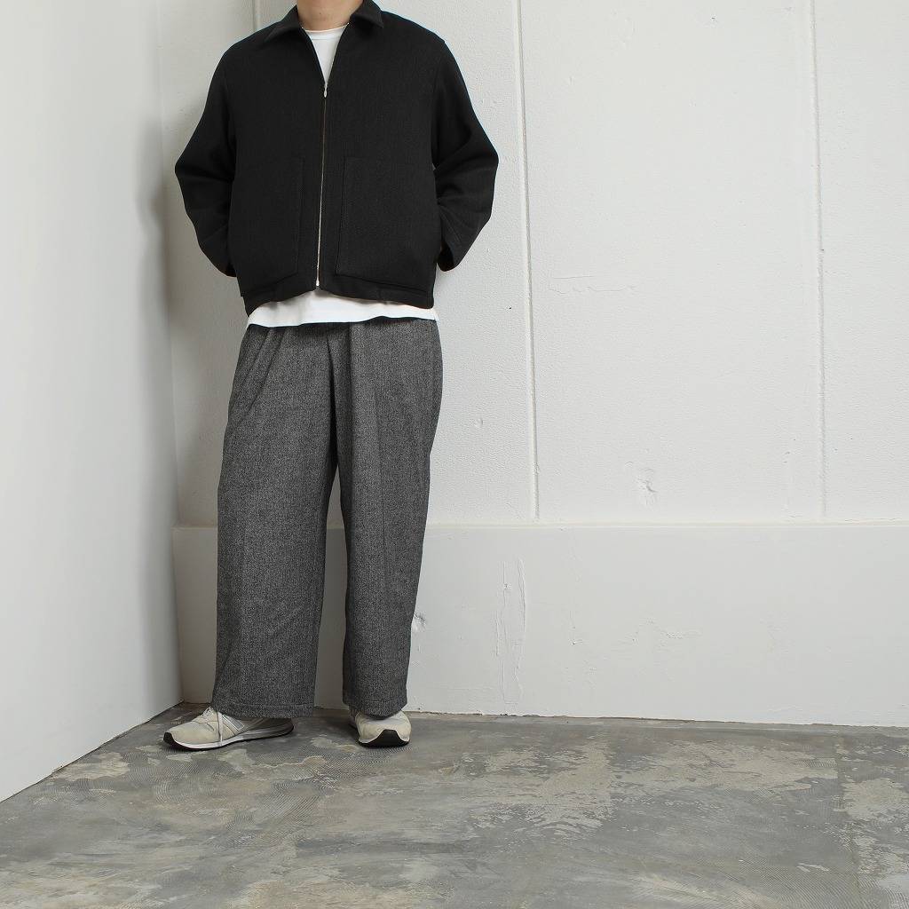 ATHA アタ ジップブルゾン グレー ユニセックスBULGY KERSEY ZIP-UP BLOUSON F GRAY