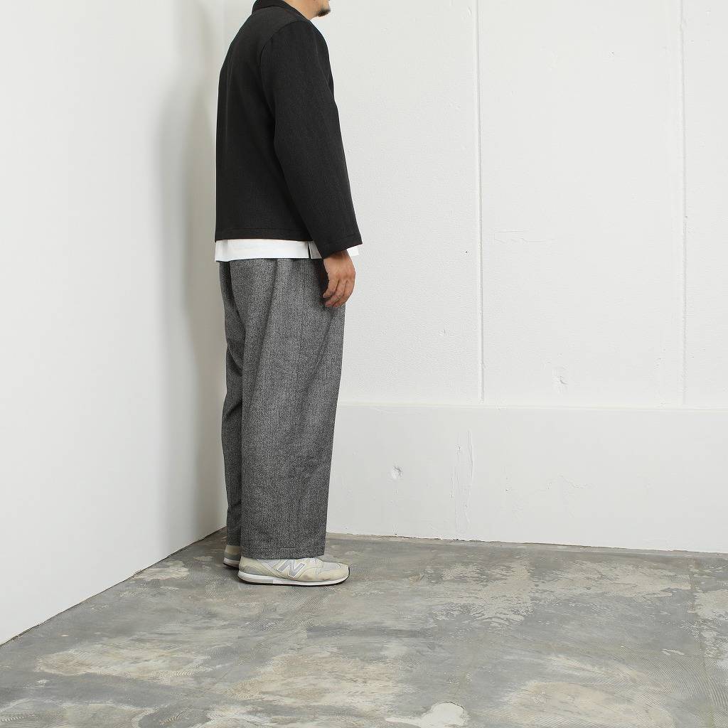 ATHA アタ ジップブルゾン グレー ユニセックスBULGY KERSEY ZIP-UP BLOUSON F GRAY