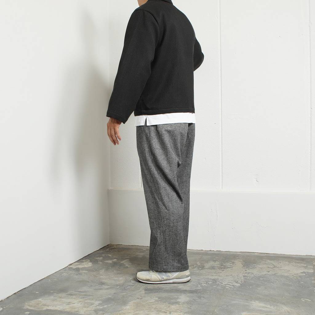 ATHA アタ ジップブルゾン グレー ユニセックスBULGY KERSEY ZIP-UP BLOUSON F GRAY