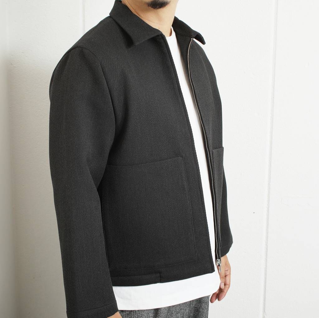 ATHA アタ ジップブルゾン グレー ユニセックスBULGY KERSEY ZIP-UP BLOUSON F GRAY