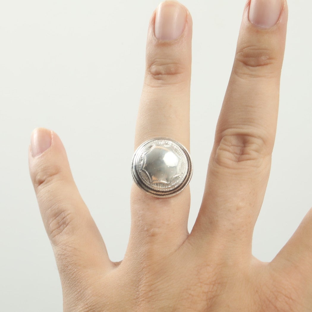 TOUAREG SILVER JEWELRY トゥアレグ シルバー ジュエリー POURE SILVER RING シルバーリング サークル シルバー