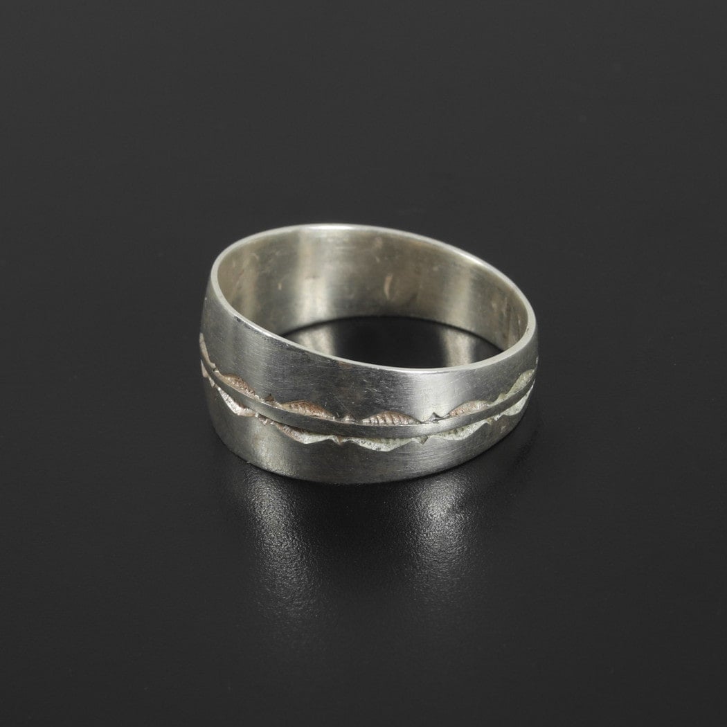 TOUAREG SILVER JEWELRY トゥアレグ シルバー ジュエリー POURE SILVER RING シルバーリング 波 シルバー