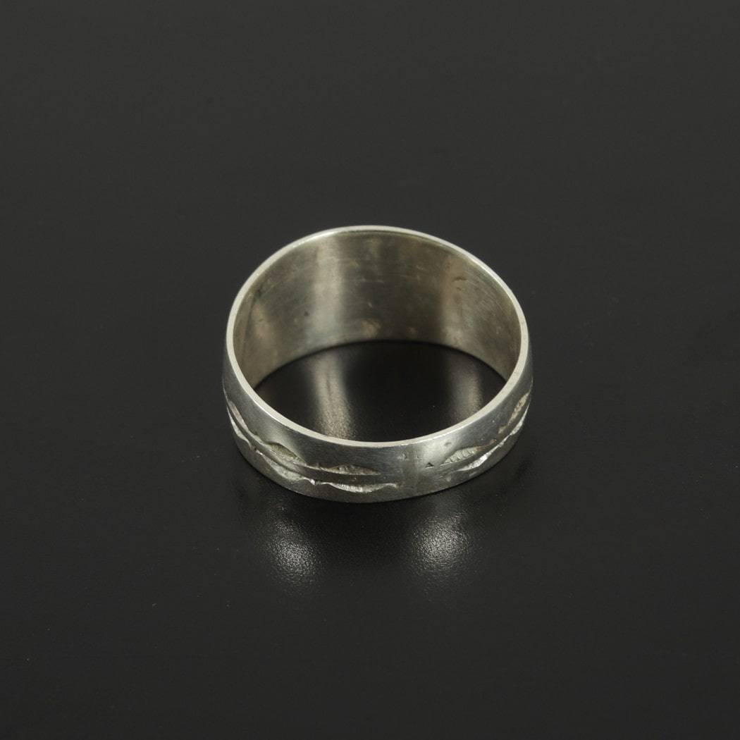 TOUAREG SILVER JEWELRY トゥアレグ シルバー ジュエリー POURE SILVER RING シルバーリング 波 シルバー