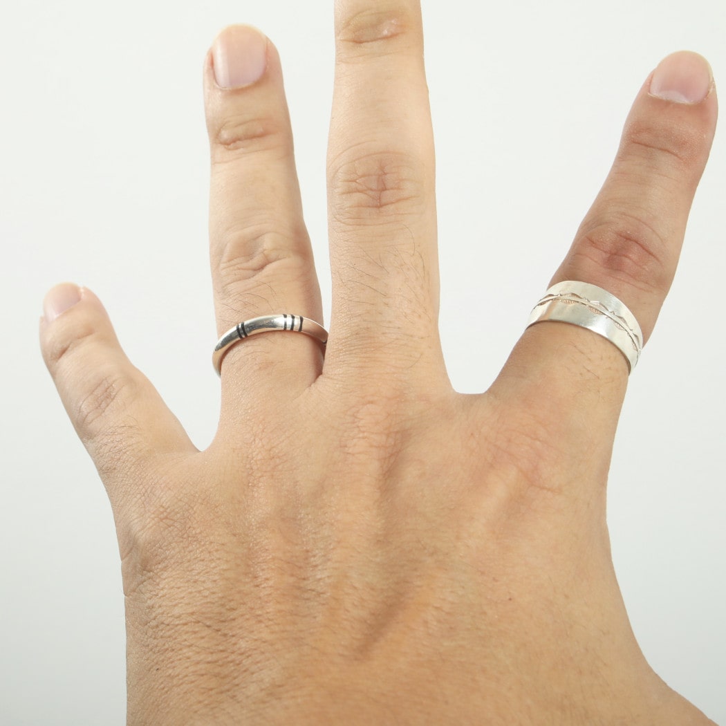 TOUAREG SILVER JEWELRY トゥアレグ シルバー ジュエリー POURE SILVER RING シルバーリング 波 シルバー