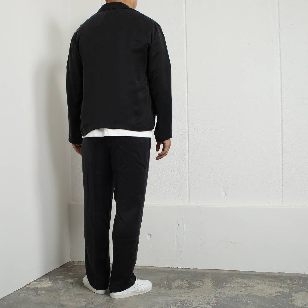 ATHA アタ サテンシャツジャケット ユニセックス SATIN BUTTONLESS SHIRTS JACKET