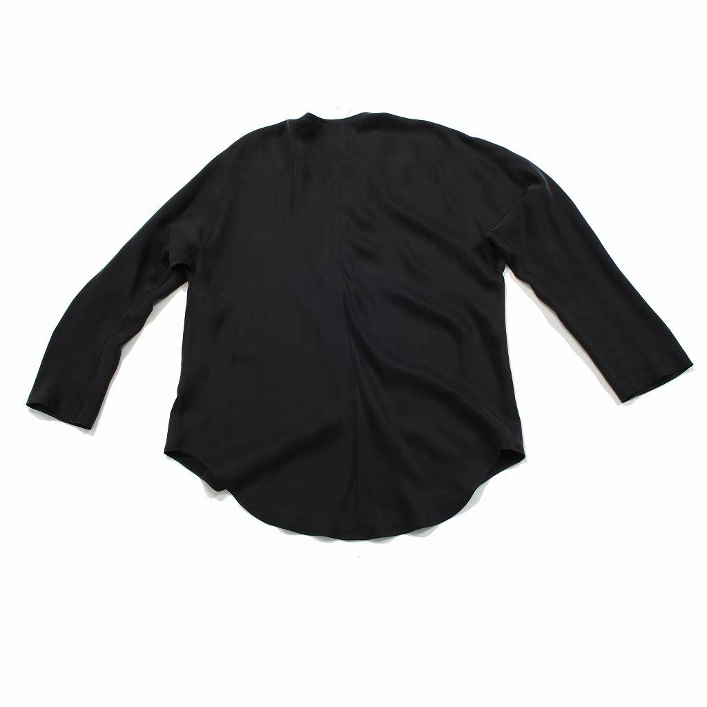 ATHA アタ サテンダボシャツ ユニセックス ブラック SATIN DABO SHIRTS