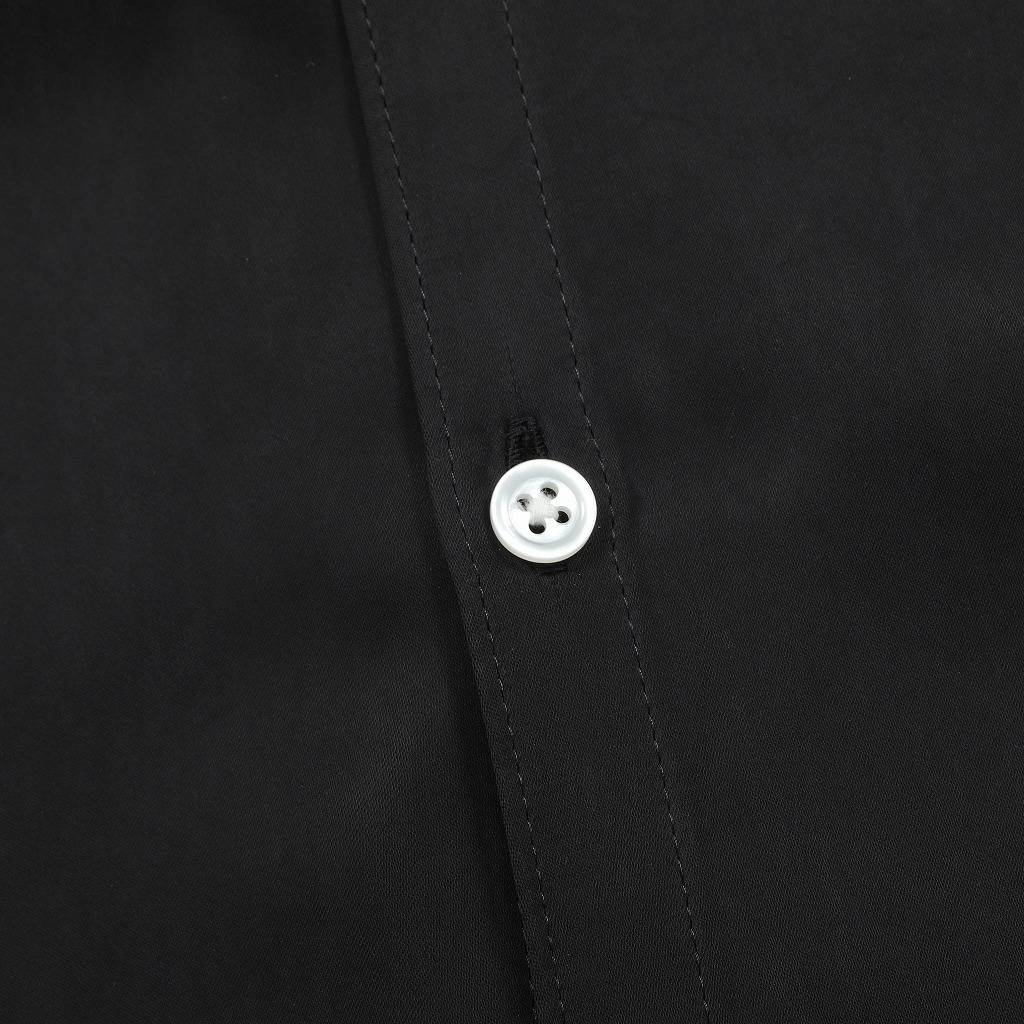 ATHA アタ サテンダボシャツ ユニセックス ブラック SATIN DABO SHIRTS