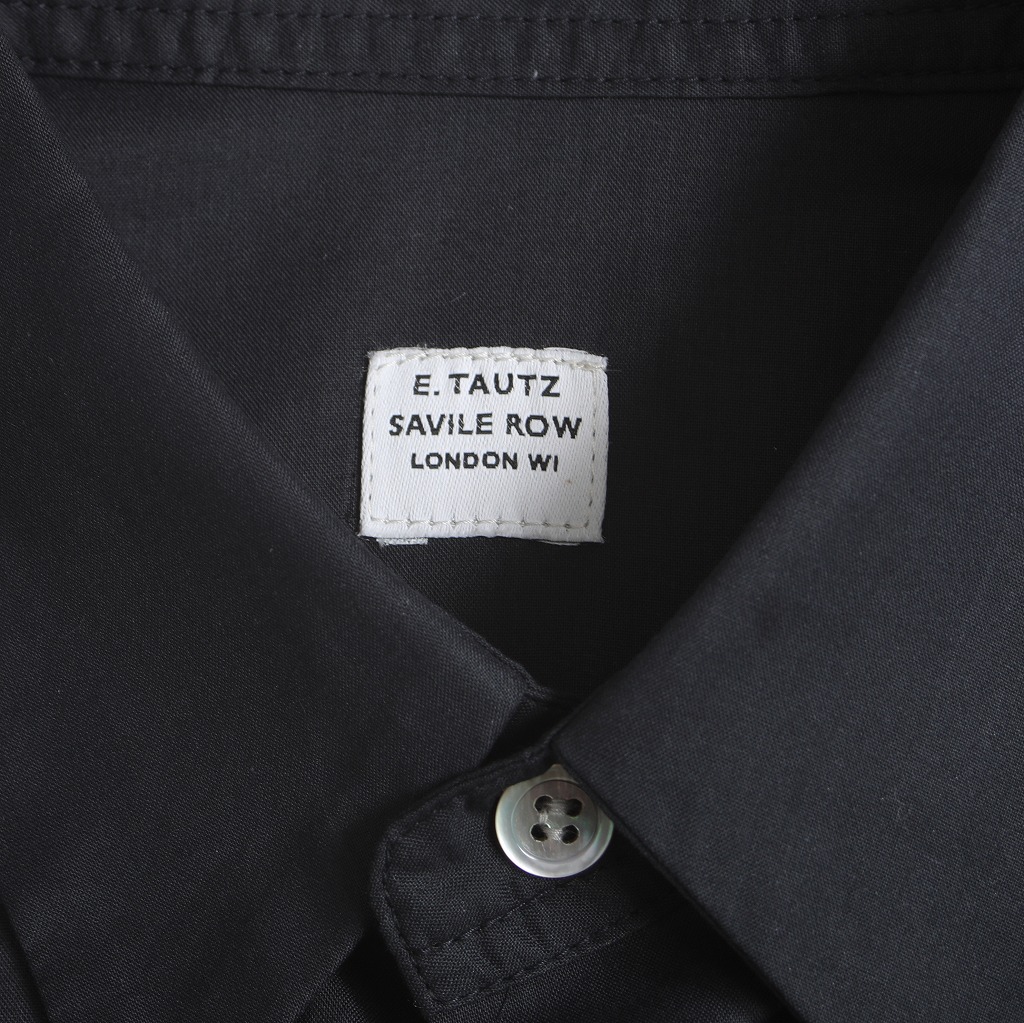 E.TAUTZ イートウツ シャツ ブロード LINEMAN SHIRT ネイビー