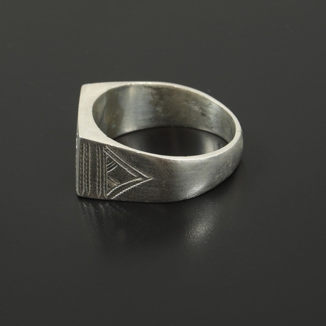 TOUAREG SILVER JEWELRY トゥアレグ シルバー ジュエリー POURE SILVER RING シルバーリング  スクエア―1 シルバー