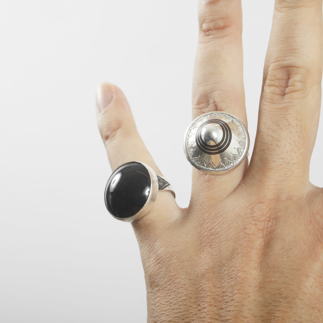 TOUAREG SILVER JEWELRY トゥアレグ シルバー ジュエリー POURE SILVER RING シルバーリング ターゲット シルバー