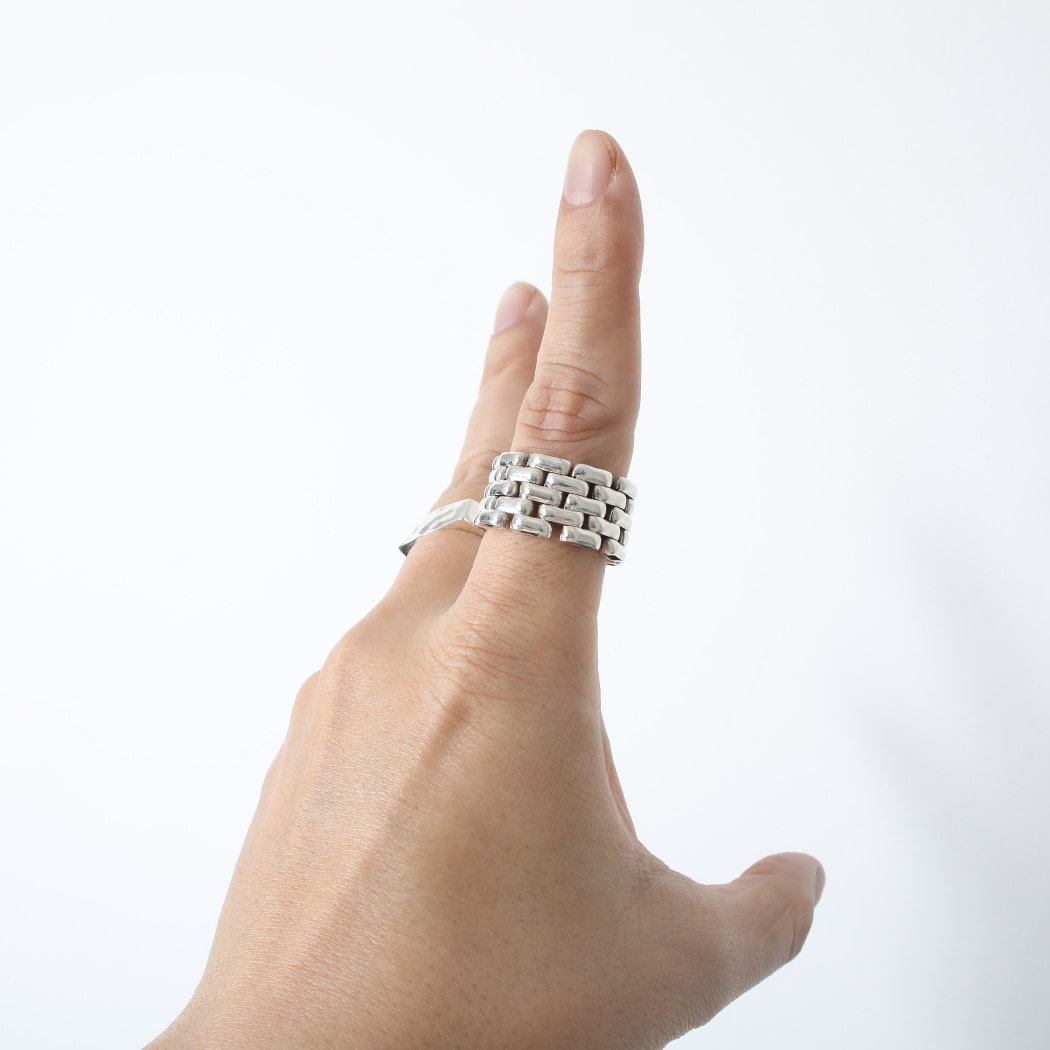 INTERIM インテリム タスコシルバー 3×2 リング TAXCO SILVER  3×2 RING シルバー