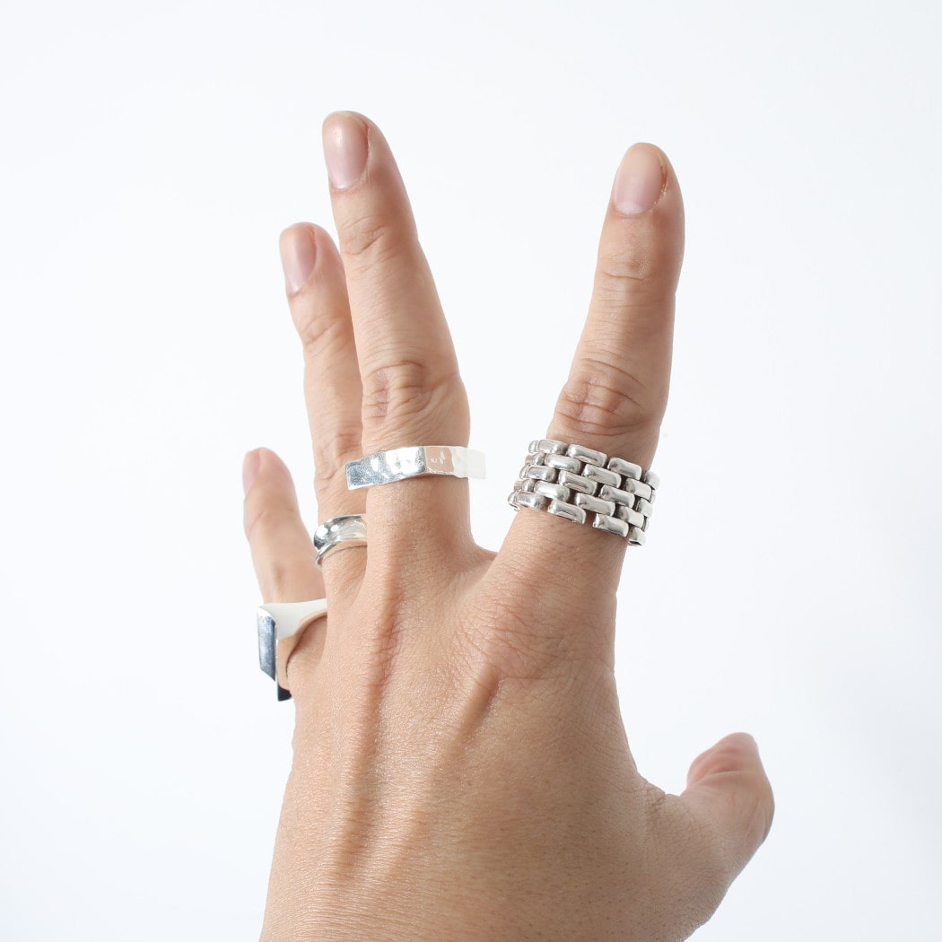 INTERIM インテリム タスコシルバー 3×2 リング TAXCO SILVER  3×2 RING シルバー