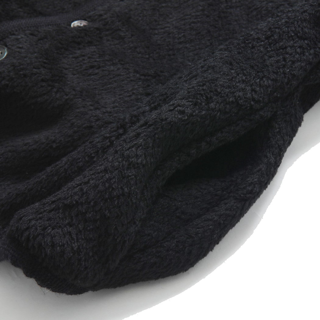 BURLAP OUTFITTER バーラップアウトフィッター ソリッド フリース カーディガン ブラック SOLID FLEECE CARDIGAN 30089 BLACK L