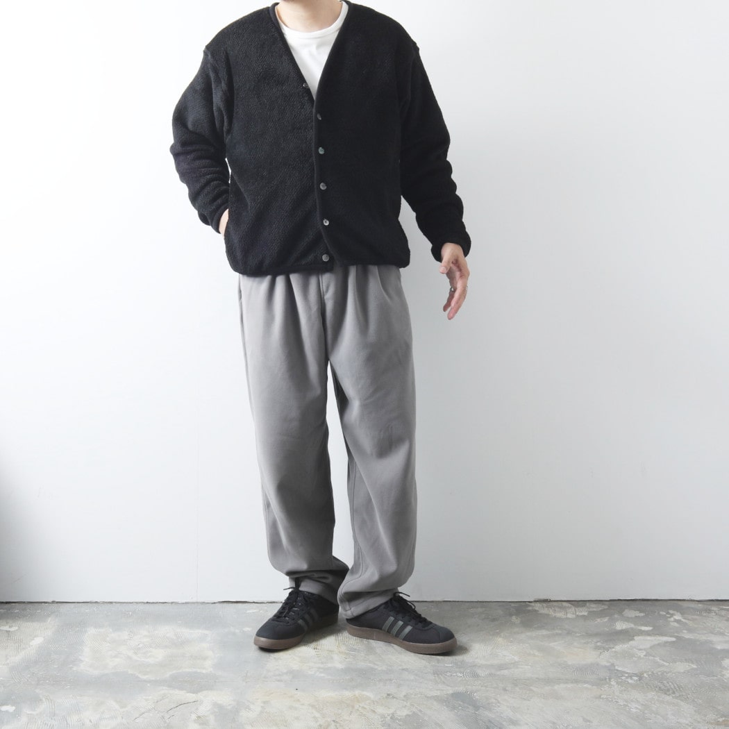 BURLAP OUTFITTER バーラップアウトフィッター ソリッド フリース カーディガン ブラック SOLID FLEECE CARDIGAN 30089 BLACK L