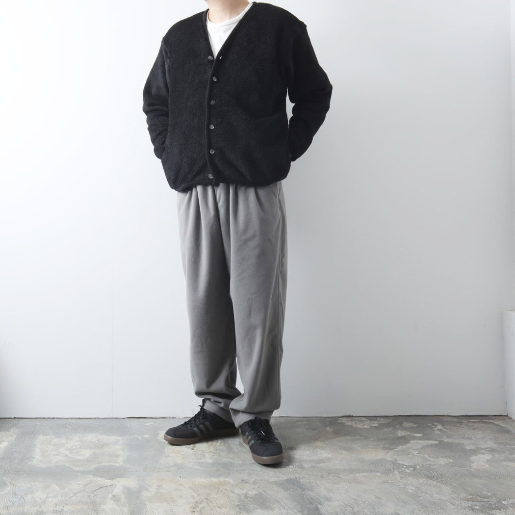 BURLAP OUTFITTER バーラップアウトフィッター ソリッド フリース カーディガン ブラック SOLID FLEECE CARDIGAN 30089 BLACK L