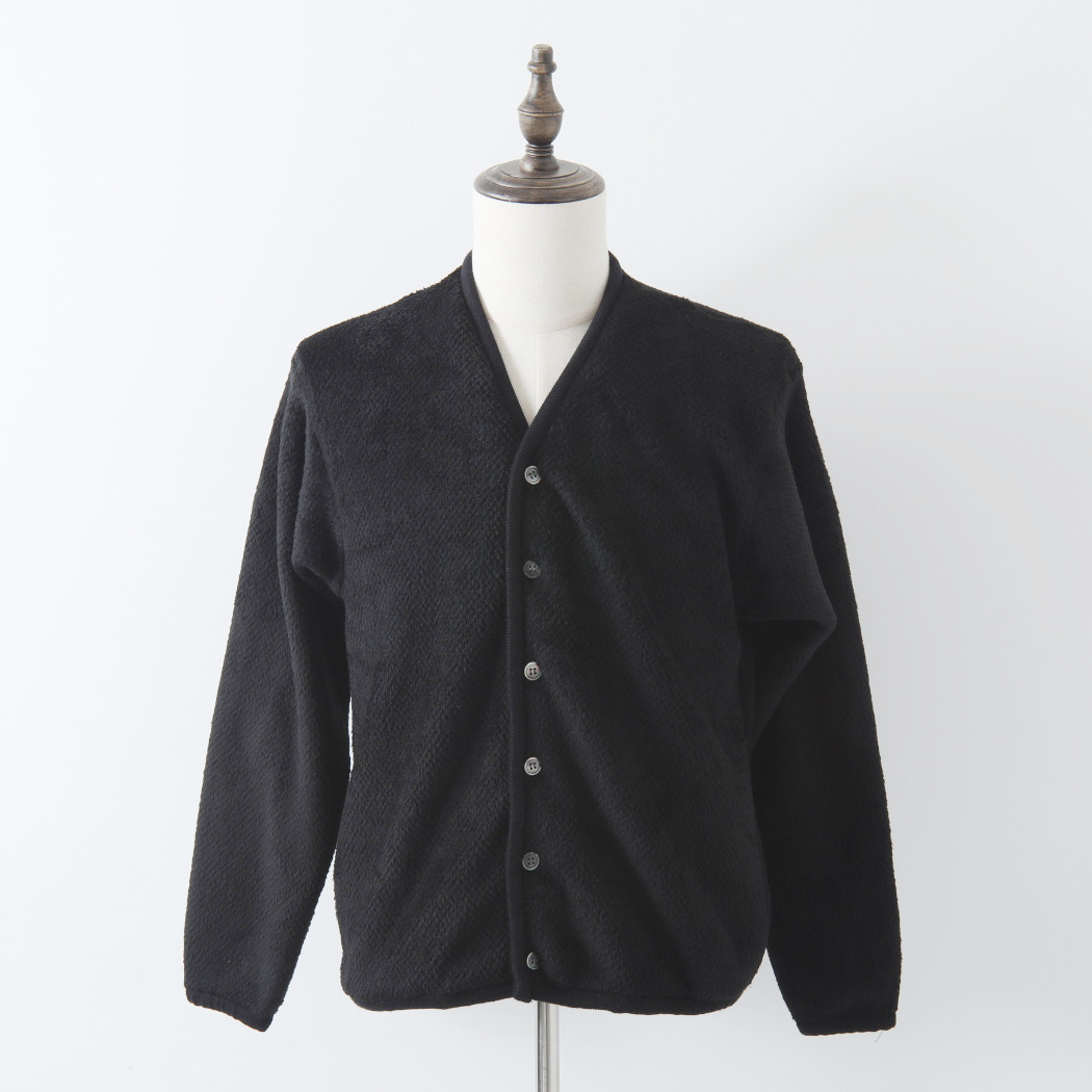 BURLAP OUTFITTER バーラップアウトフィッター ソリッド フリース カーディガン ブラック SOLID FLEECE CARDIGAN 30089 BLACK L