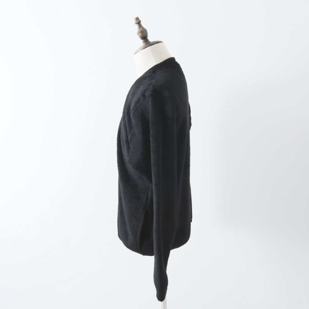 BURLAP OUTFITTER バーラップアウトフィッター ソリッド フリース カーディガン ブラック SOLID FLEECE CARDIGAN 30089 BLACK L