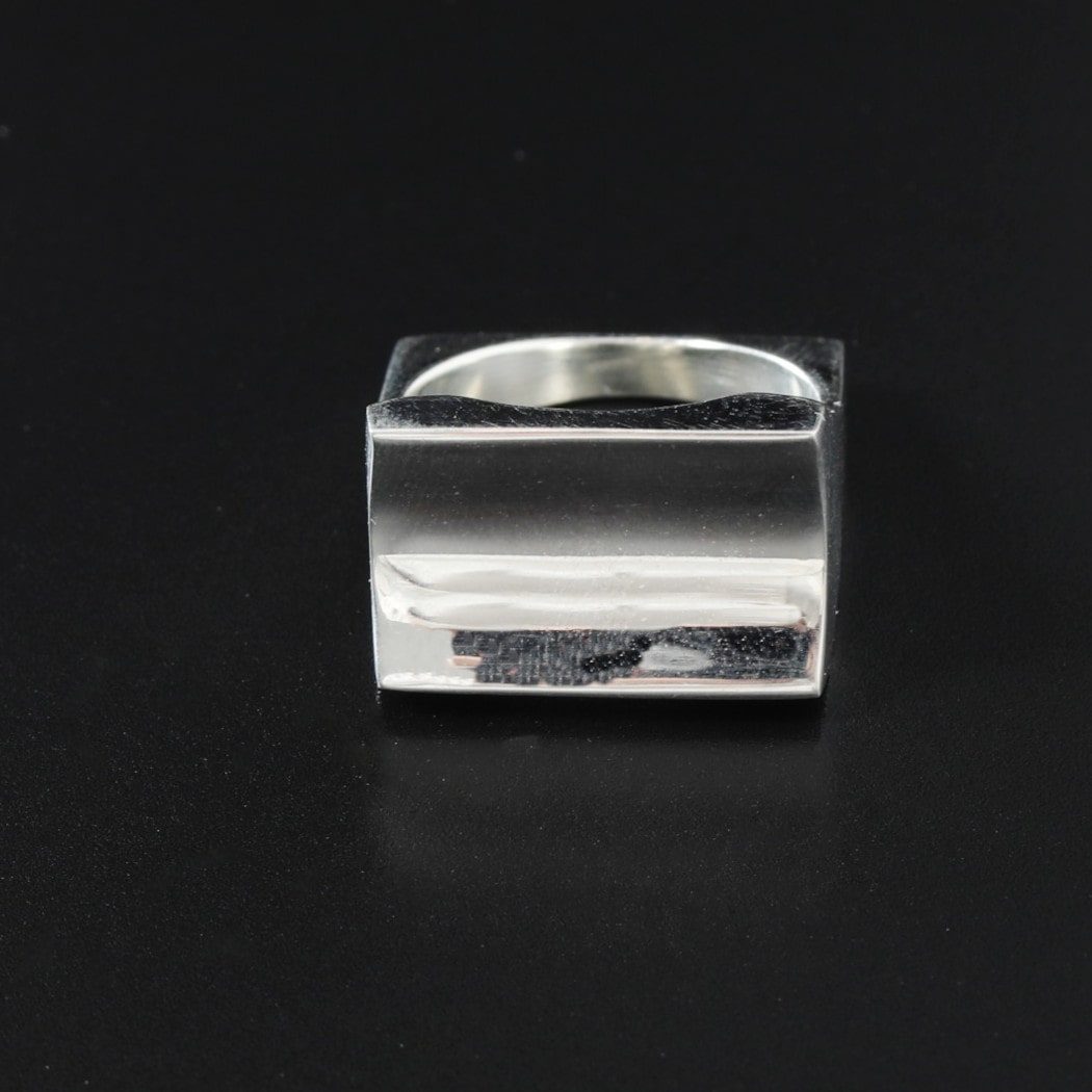 INTERIM インテリム タスコシルバー フラット ディンプル リング TAXCO SILVER  FLAT DIMPLE RING シルバー
