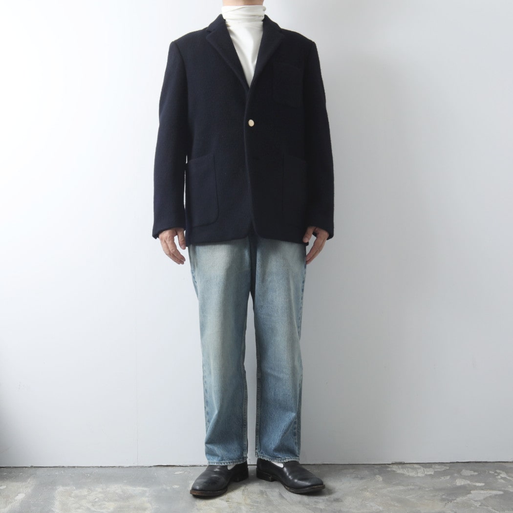 marka マーカ スーパー130's ウールナッピング 2Bブレザー ダークネイビー M24C14JK01C SP130's WOOL NAPPING 2B BLAZER DDARK NAVY