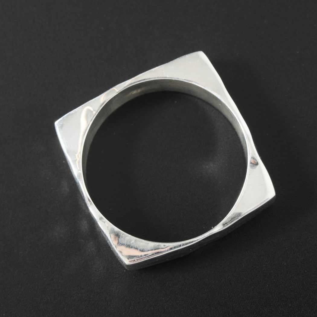 INTERIM インテリム タスコシルバー フラットバンピー リング TAXCO SILVER  FLAT BUMPY RING シルバー