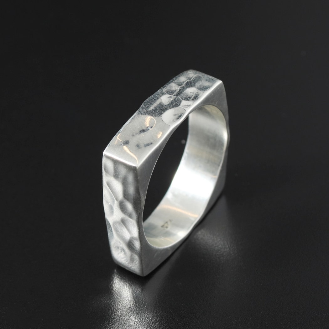 INTERIM インテリム タスコシルバー フラットバンピー リング TAXCO SILVER  FLAT BUMPY RING シルバー