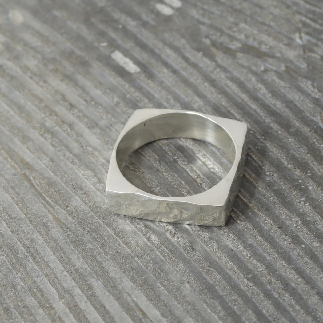 INTERIM インテリム タスコシルバー フラットバンピー リング TAXCO SILVER  FLAT BUMPY RING シルバー
