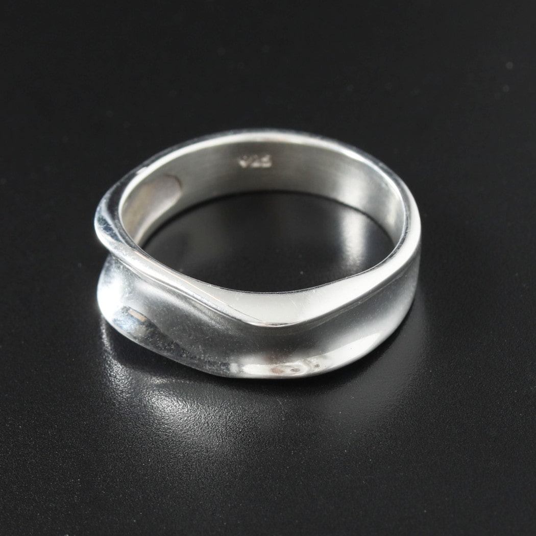 INTERIM インテリム タスコシルバー フラットツイスト リング TAXCO SILVER FLAT TWISTED RING シルバー