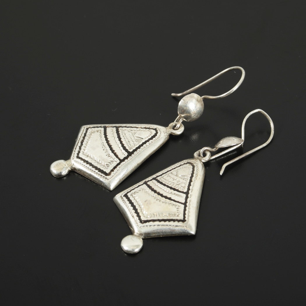 TOUAREG SILVER JEWELRY トゥアレグ シルバー ジュエリー POURE SILVER シルバーピアス シルバー