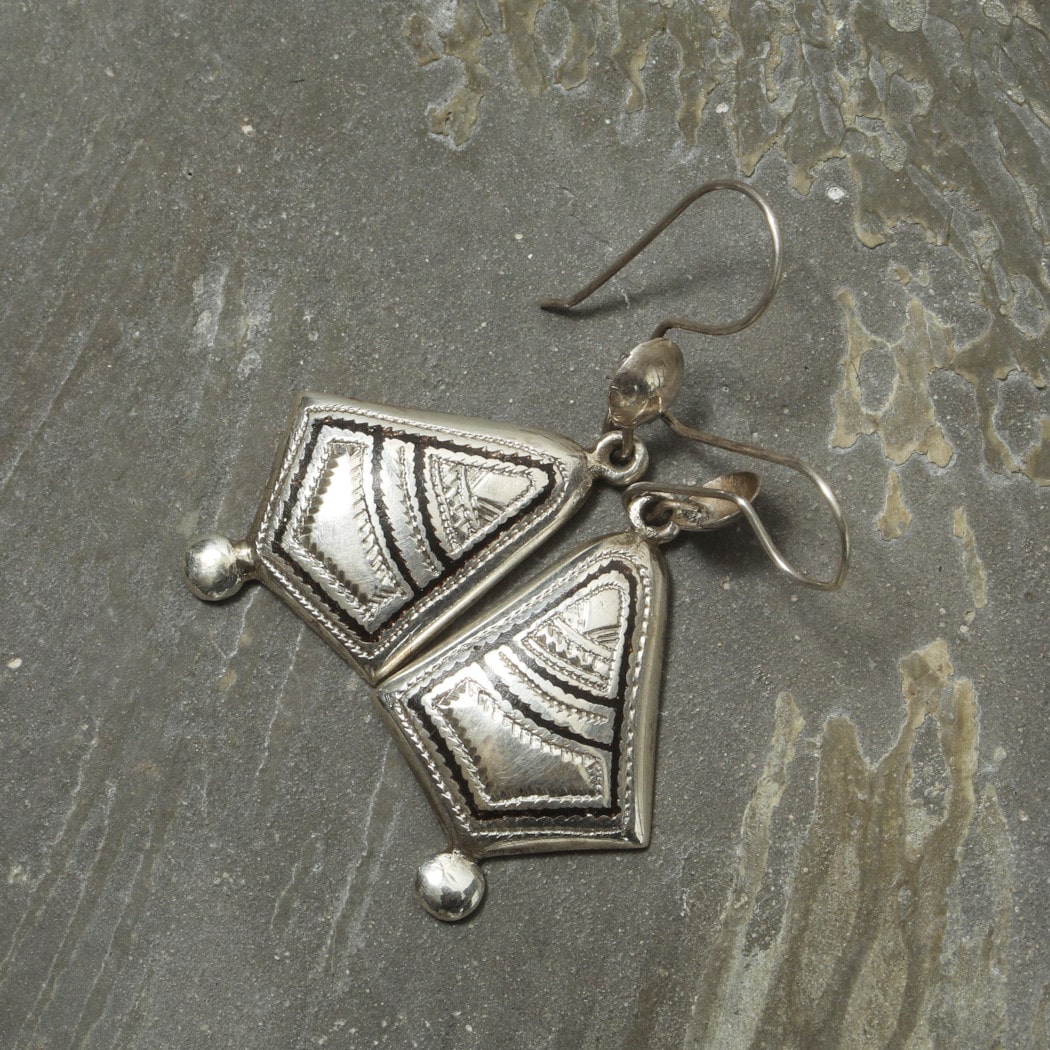 TOUAREG SILVER JEWELRY トゥアレグ シルバー ジュエリー POURE SILVER シルバーピアス シルバー